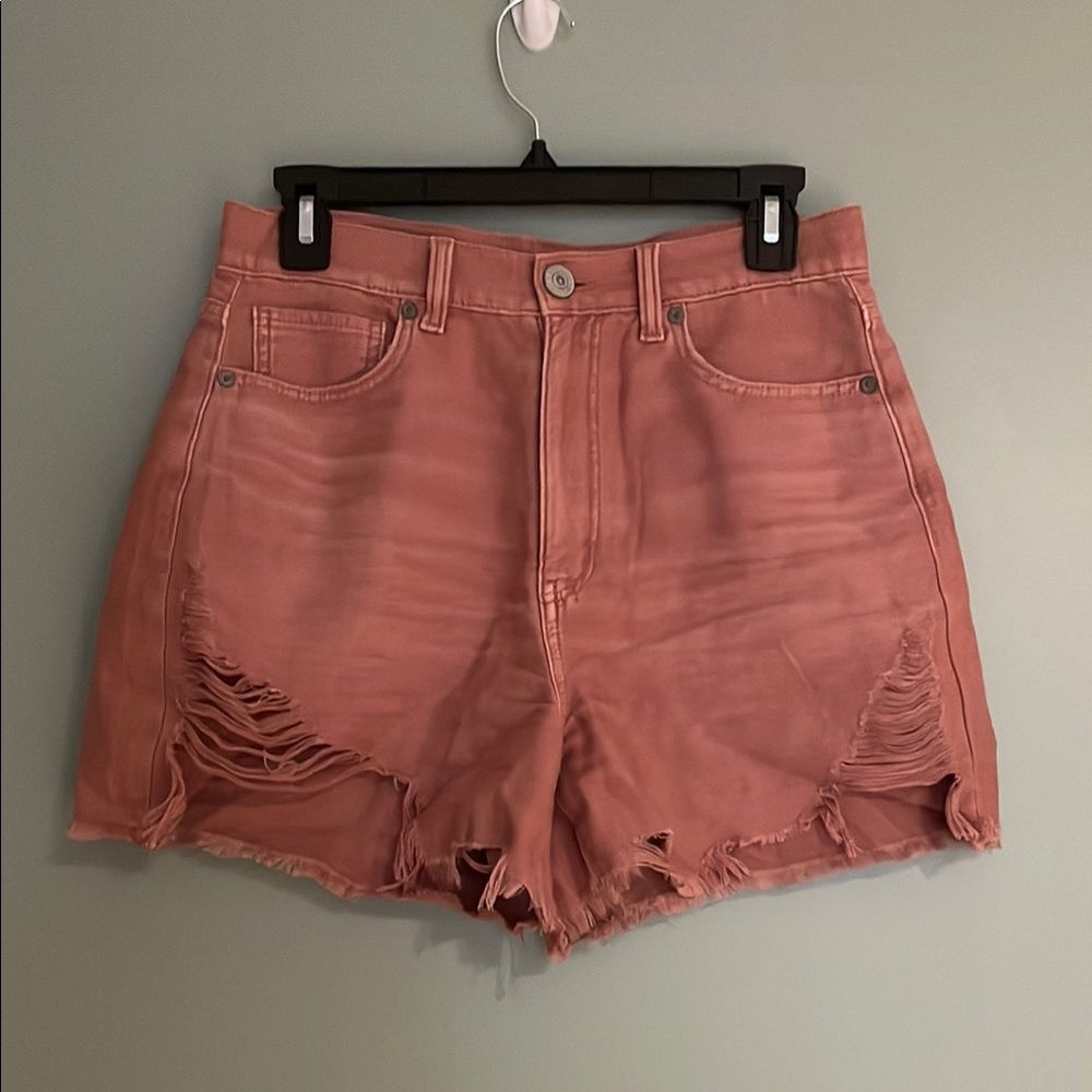American Eagle Outfitter | High-Waist Distressed Shorts